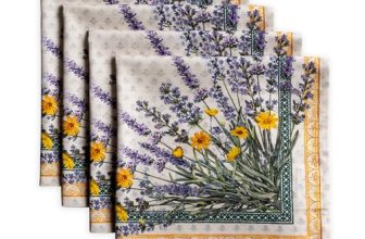 Maison d’ Hermine Cloth Napkins Set of 4 100% Cotton Everyday Reusable Square Na