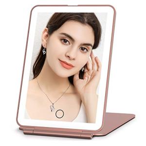 FUNTOUCH Rechargeable Travel Makeup Mirror with 72 Led Lights