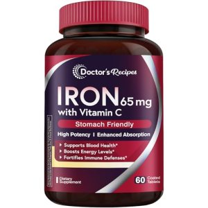 Doctor’s Recipes Iron Supplement 65 mg with Vitamin C