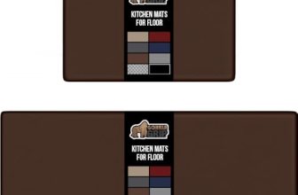 GORILLA GRIP 2 Pack Comfortable Cushioned Kitchen Mats for Floor