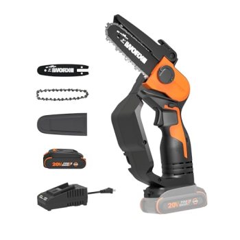 Worx 20V 5″ Mini Cordless Chainsaw