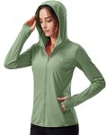 Soothfeel Women’s UPF 50+ Sun Protection Hoodie Jacket Lightweight Long Sleeve S