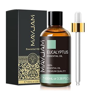 Eucalyptus Essential Oil, MAYJAM 3.38fl.oz Large Bottle Pure Essential Oils