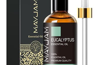 Eucalyptus Essential Oil, MAYJAM 3.38fl.oz Large Bottle Pure Essential Oils