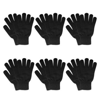 SILEDGN 6 Pairs Winter Gloves for Women Men’s Warm Knit Gloves for Clod Weather