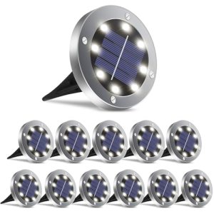 OULONGER 4.6inch Solar Lights Outdoor Waterproof