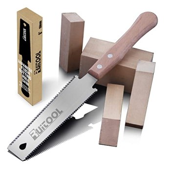 RUITOOL Japanese Hand Saw 6 Inch Double Edge Sided Pull Saw Ryoba SK5 Flexible B