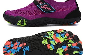 UBFEN Kids Water Shoes for Boys Girls Quick Dry Lightweight Aqua Socks for Toddl