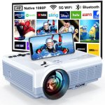 FUDONI Projector with 5G WiFi & Bluetooth