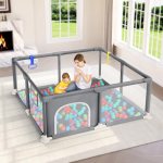 Dripex Baby Playpen, 47″x47″ Small Playpen for Babies