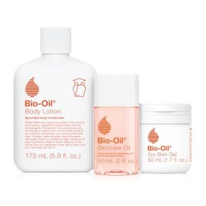 Bio-Oil Skincare Set for Scars, Stretch Marks, and Dry Skin, 3 Pc Travel Size Ki