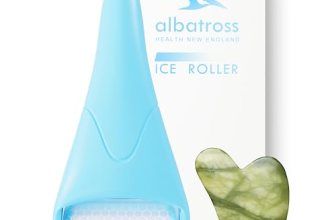 Ice Roller & Gua Sha Set, Skin Care for Face Wrinkles and Puffiness