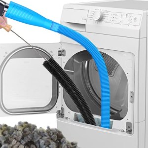 Sealegend 2 Pieces Dryer Vent Cleaner Kit and Flexible Dryer Lint Brush Vacuum H