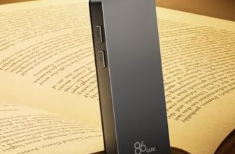 86lux Book Light, Rechargeable Clip-On LED Reading Light for Bed & Night Use