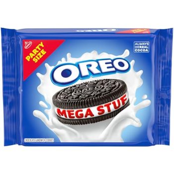 OREO Mega Stuf Chocolate Sandwich Cookies, Party Size, 1 lb 9.35 oz