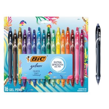 BIC Gelocity Quick Dry Ocean Themed Gel Pens