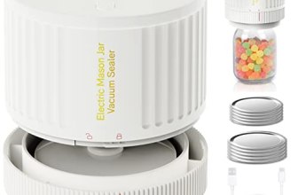 LOVE MOMENT Electric Mason Jar Vacuum Sealer Kit for Wide Mouth and Regular Mout