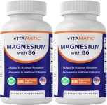 Vitamatic Magnesium with B6-180 Vegetarian Tablets (Uncoated)