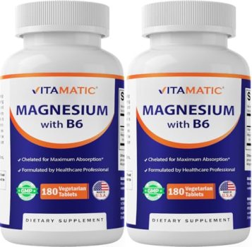 Vitamatic Magnesium with B6-180 Vegetarian Tablets (Uncoated)