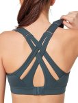 Yvette Sports Bra High Impact Adjustable Criss Cross Back