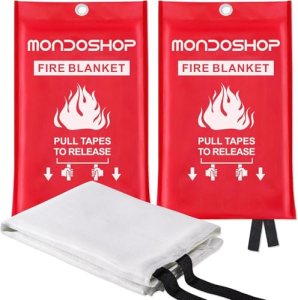 Mondoshop Fire Blankets Emergency for Kitchen Home