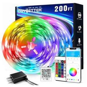 DAYBETTER LED Strip Lights 200 ft (2 Rolls of 100 ft)