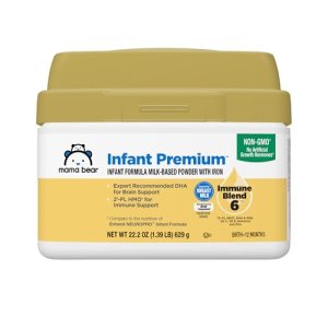 Amazon Brand – Mama Bear Infant Milk-Based Baby Formula Powder with Iron