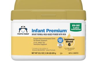 Amazon Brand – Mama Bear Infant Milk-Based Baby Formula Powder with Iron
