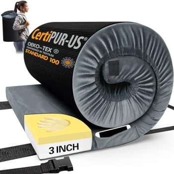 CYMULA CertiPUR-US Memory Foam Camping Mattress Pad