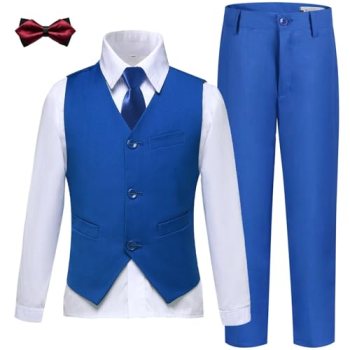 Boys Suit Kids Royal Blue Suits for Boys Toddler Formal Dress Clothes Boys’ East
