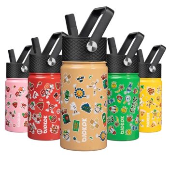 BJPKPK Insulated Water Bottle with Straw Lid