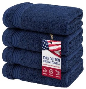 American Veteran Towel, Hand Towels for Bathroom Set of 4