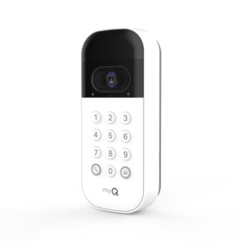 myQ Smart Garage Door Video Keypad with Wide-Angle Camera