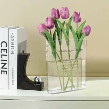 Alpharan Book Vase for Flowers Home Décor