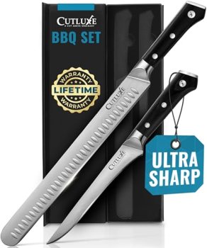 Cutluxe Carving Knife Set for BBQ & Brisket
