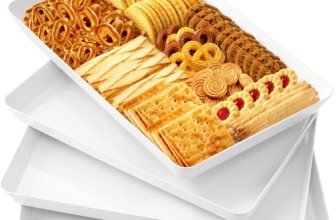 WOWBOX 4 pcs Serving Tray for Entertaining