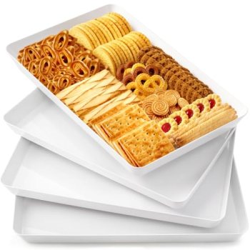 WOWBOX 4 pcs Serving Tray for Entertaining