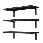 DOLLFIO Floating Shelves, 3 Sets Wall Wooden Shelves for Décor