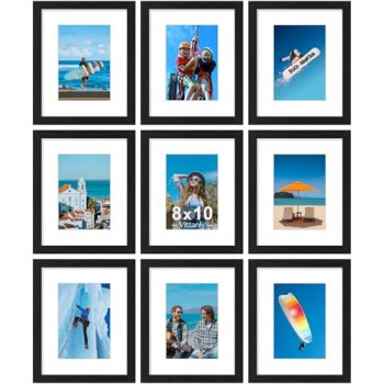 Vittanly 8×10 Picture Frames Set of 9