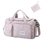 WOOMADA Foldable Travel Duffel Bag with Shoes Compartment