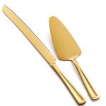 GoGeiLi Gold Cake Knife and Server Set