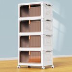 YFXCVSL 4 Tier Plastic Storage Bins with Lid 23QT: 41% Off