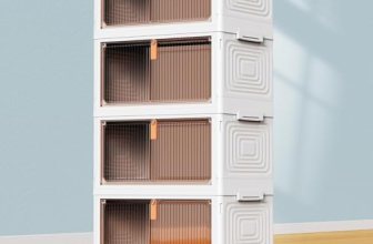 YFXCVSL 4 Tier Plastic Storage Bins with Lid 23QT: 41% Off