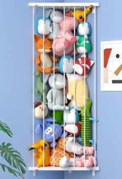 Corner Stuffed Animal Storage for Kids Room