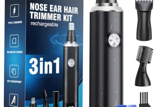 Nose Hair Trimmer for Men, 3-in-1 Professional Painless USB-C Rechargeable Eyebr