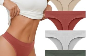 linccure Breathable Seamless Thongs: Comfortable Women’s Underwear 5-Pack (US