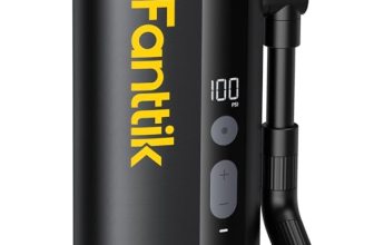 Fanttik X9 Ace Mini Bike Pump, 32s Fast Inflate Bike Pump with Gauge