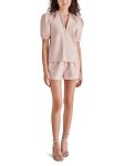 Steve Madden Apparel Faux The Record Short, Rose Taupe, Large