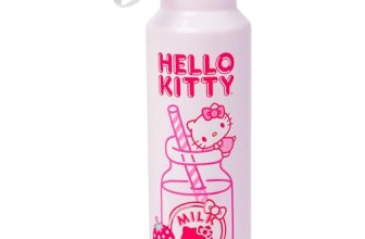 Silver Buffalo Hello Kitty Kawaii Strawberry Milk Pink Stainless Steel Water Bot