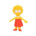 Disney The Simpsons Lisa Plush Features Soft Fabric Body with Sculpted Head Offi